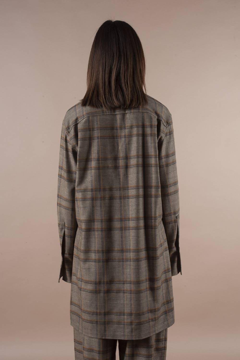 Pdr Phisique Du Role PHISIQUE DU ROLE SHIRT IN LIGHT TARTAN VIRGIN WOOL Convenienza