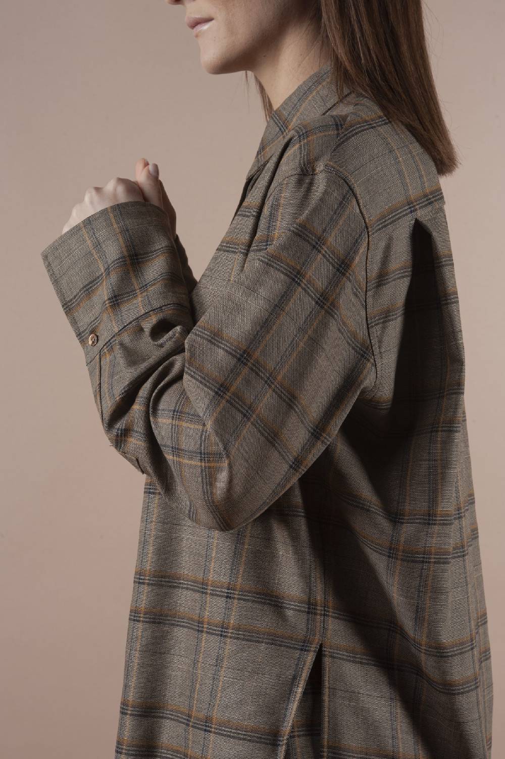 Pdr Phisique Du Role PHISIQUE DU ROLE SHIRT IN LIGHT TARTAN VIRGIN WOOL Convenienza