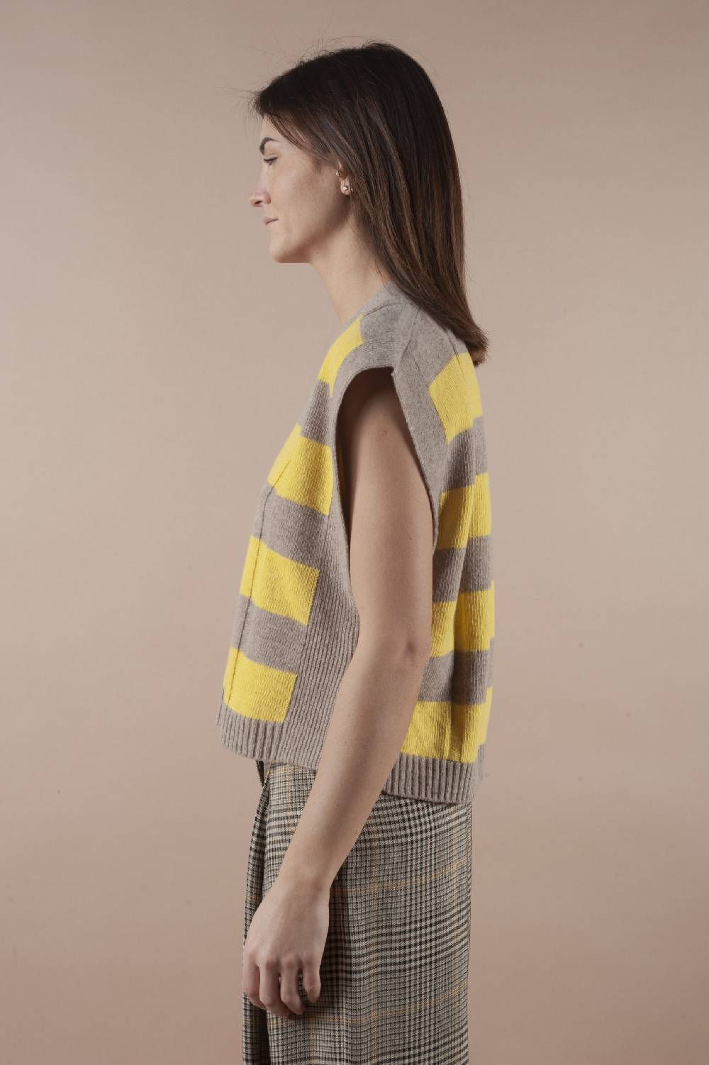 Pdr Phisique Du Role PHISIQUE DU ROLE STRIPED SWEATER TOP IN MERINOS WOOL Offerta