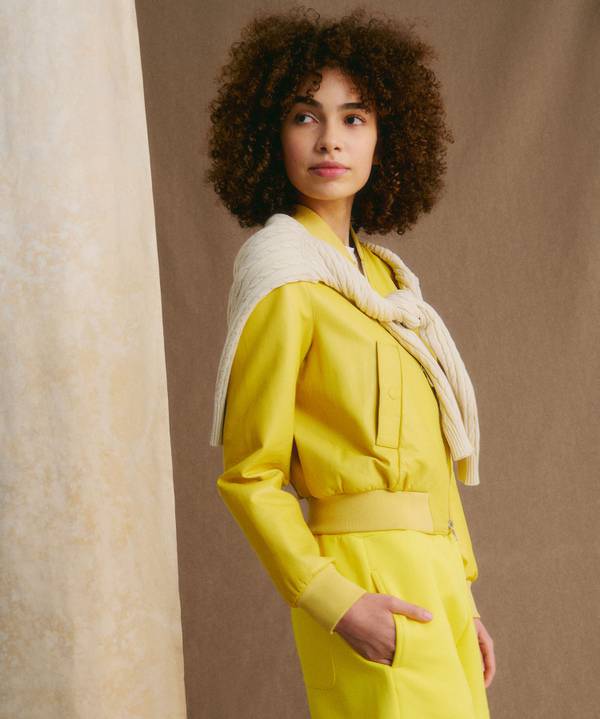 ﻿Peuterey Giacca bomber corta in pelle