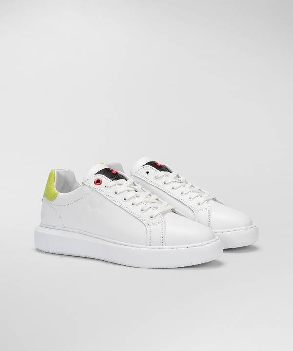 Peuterey Sneaker in pelle con logo goffrato Convenienza