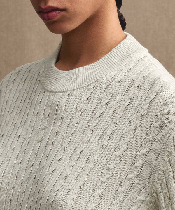 Peuterey Maglia a treccia in tricot di cotone Online