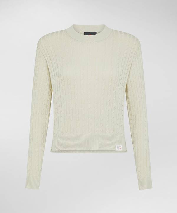 Peuterey Maglia a treccia in tricot di cotone Online