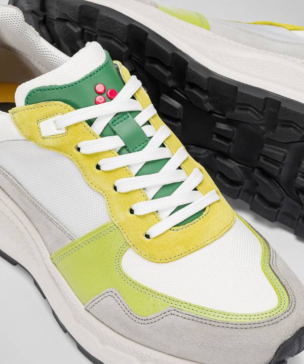 Peuterey Sneakers in pelle con dettagli nylon e nappa Nuova