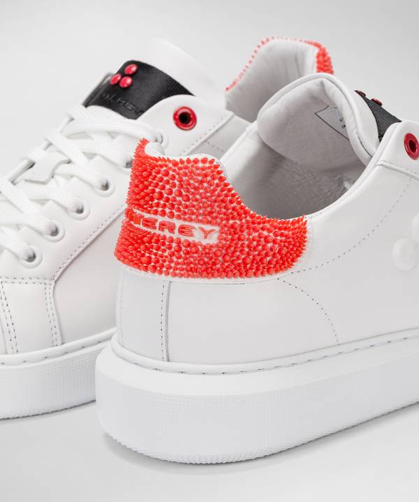 Peuterey Sneaker in pelle con tallone lavorato Soddisfazione Garantita
