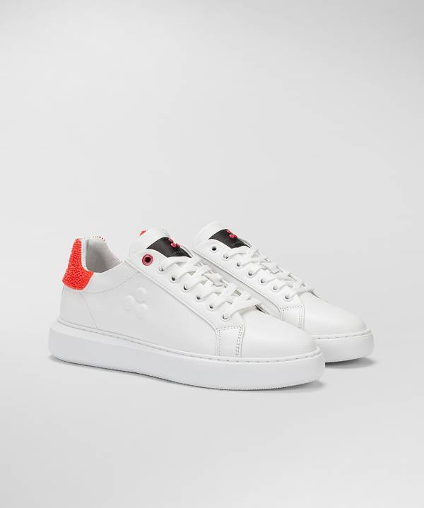 Peuterey Sneaker in pelle con tallone lavorato Soddisfazione Garantita