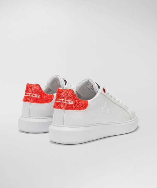 Peuterey Sneaker in pelle con tallone lavorato Soddisfazione Garantita