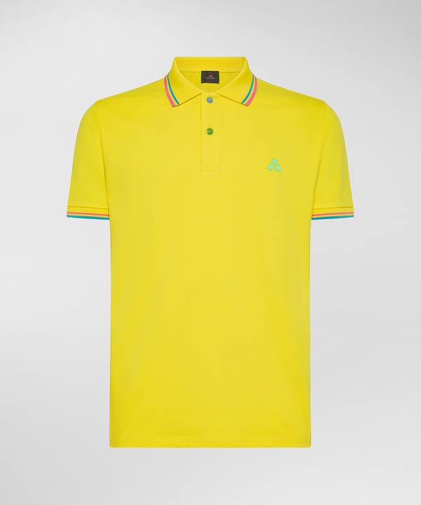 Peuterey Polo in piquet con dettagli fluo Negozi Online