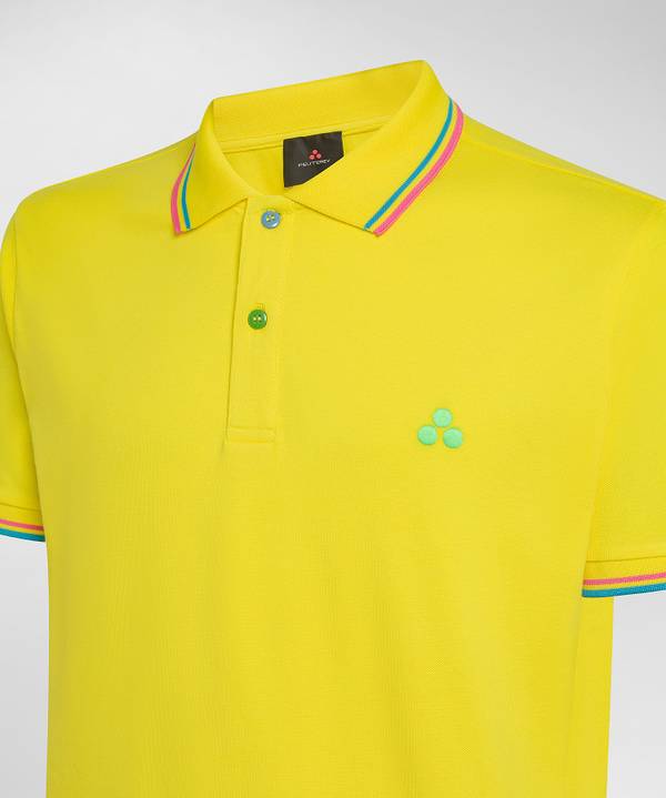 Peuterey Polo in piquet con dettagli fluo Negozi Online