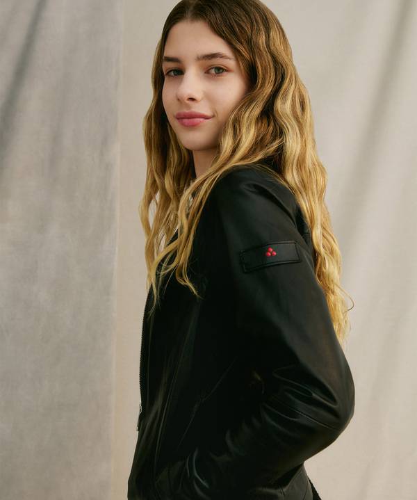 Peuterey Giacca biker in pelle Vendite Flash