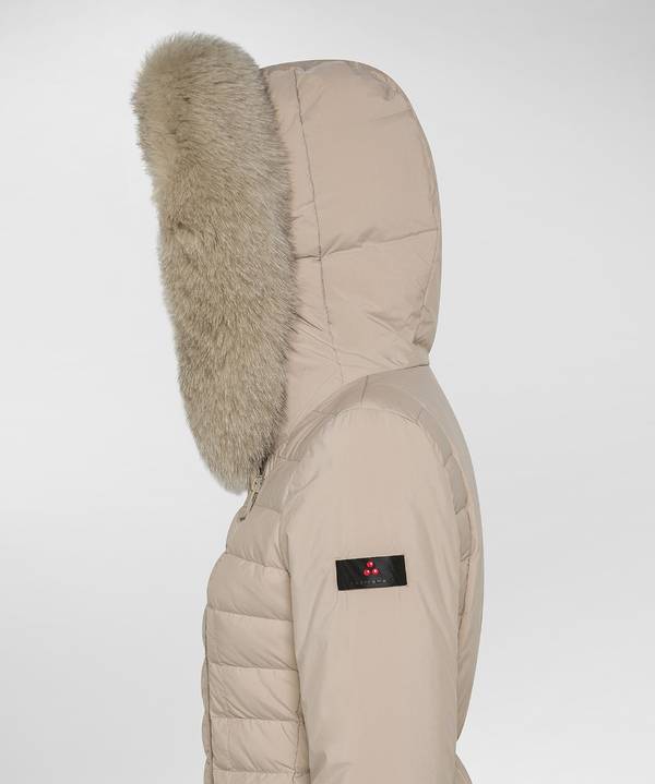 Peuterey Piumino Slim Con Pelliccia Nuovo