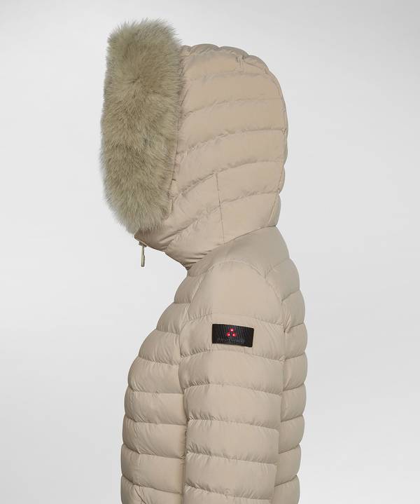 Peuterey Piumino Slim Con Pelliccia Consegna Veloce