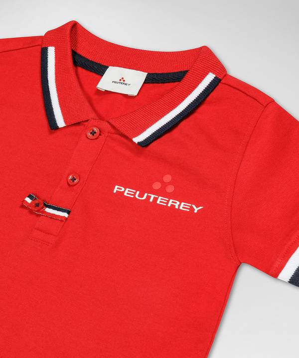 Peuterey Polo in cotone stretch In Vendita