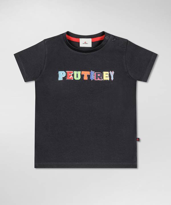 Peuterey T-shirt con scritta multicolor Saldi