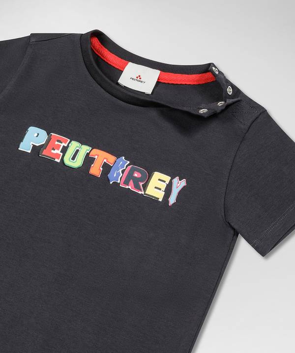 Peuterey T-shirt con scritta multicolor Saldi