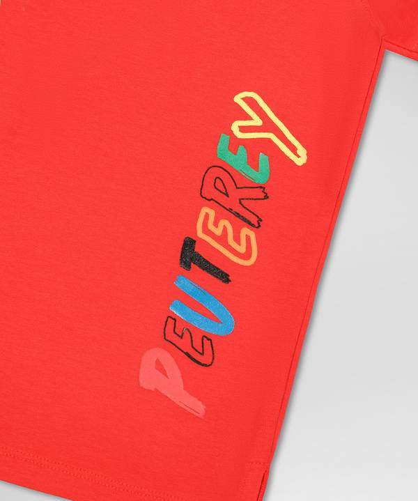 Peuterey T-shirt con stampa sul retro Offerte