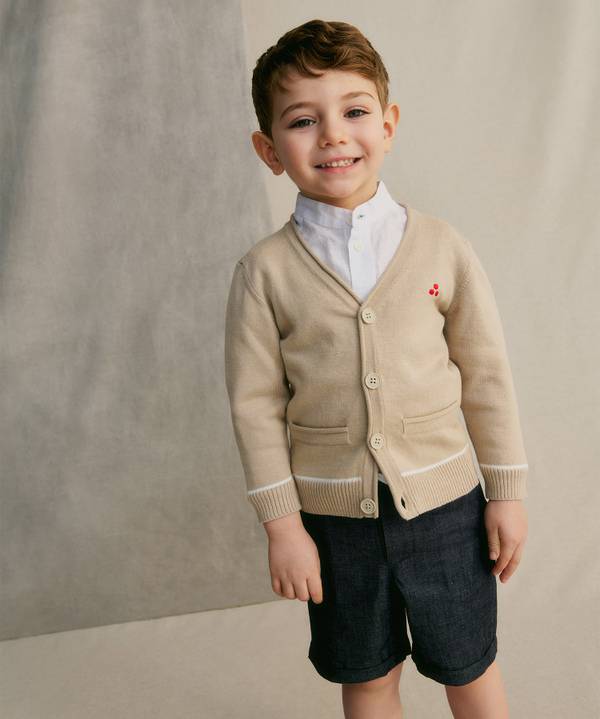 Peuterey Cardigan in tricot di cotone Vendita Economica
