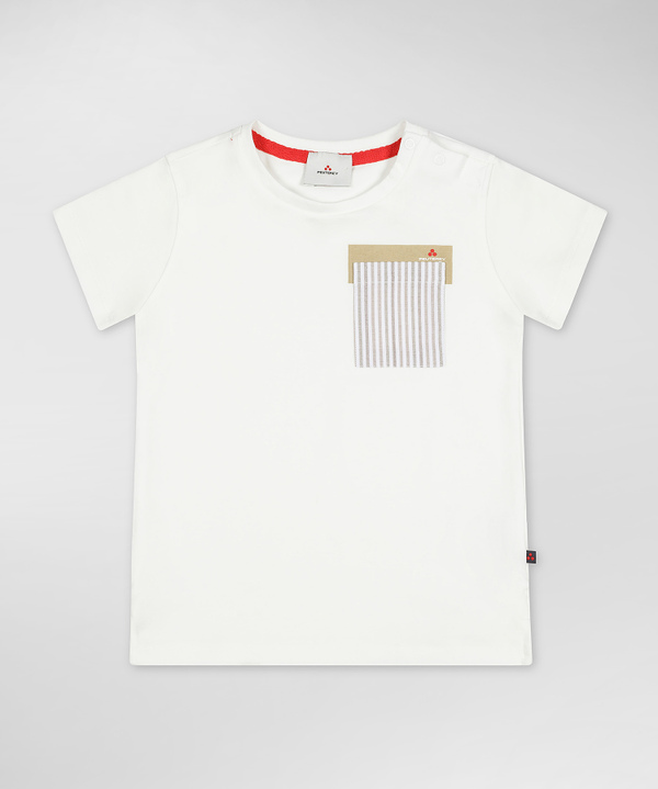 Peuterey T-shirt con taschino rigato Negozio