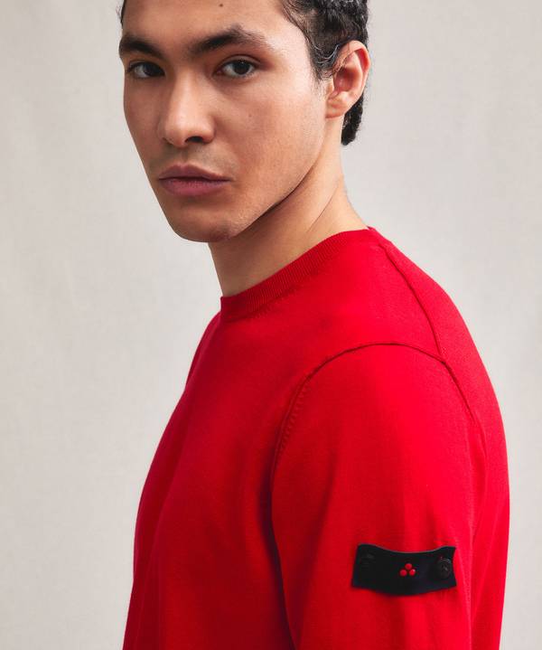 Peuterey Maglia tricot con logo ricamato Nuova