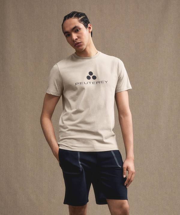 Peuterey T-shirt logata di cotone Moda