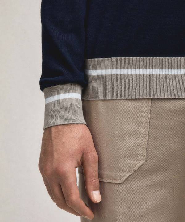 Peuterey Maglia tricot con dettagli rigati Vendita