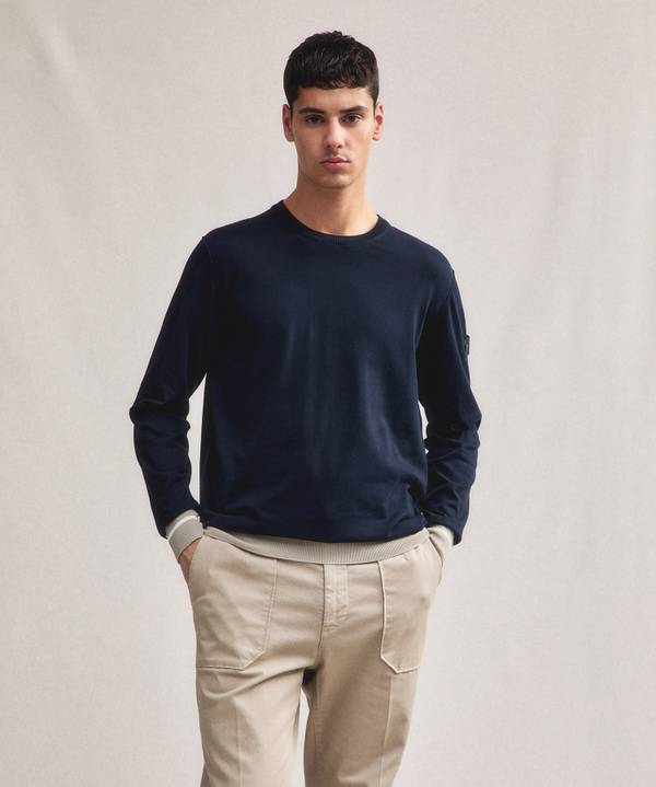 Peuterey Maglia tricot con dettagli rigati Vendita