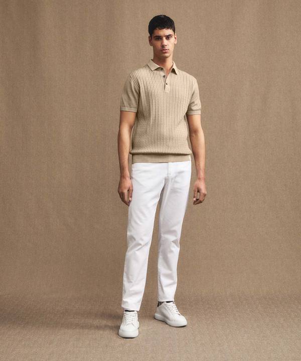 Peuterey Polo a treccia in tricot di cotone 2025