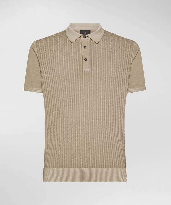 Peuterey Polo a treccia in tricot di cotone 2025