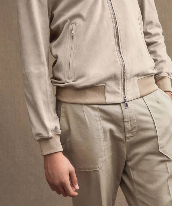 Peuterey Giacca bomber in pelle scamosciata Italy