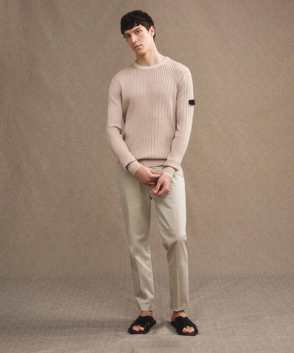 Peuterey Maglia a trecce in tricot di cotone Italia