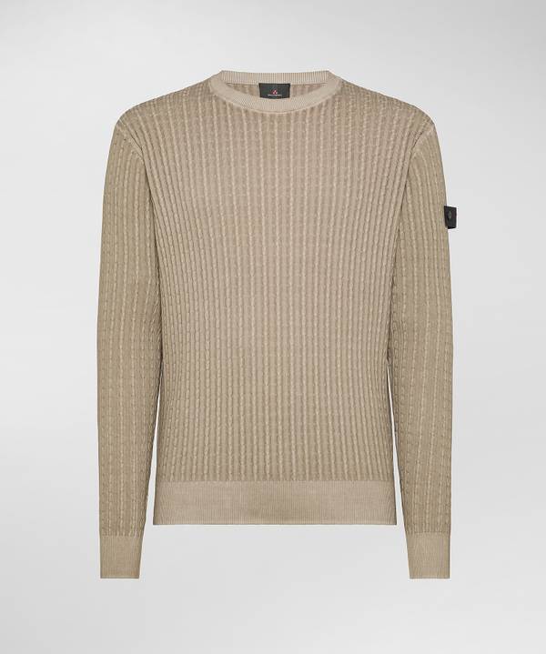 Peuterey Maglia a trecce in tricot di cotone Italia