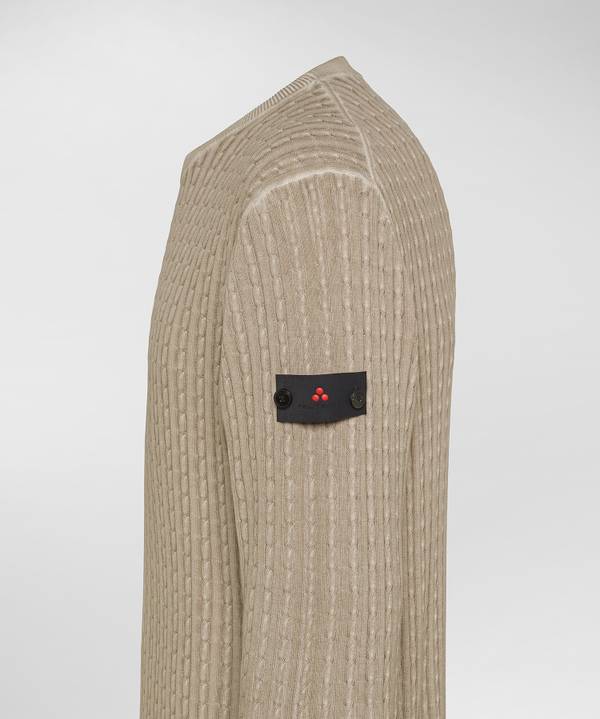 Peuterey Maglia a trecce in tricot di cotone Italia