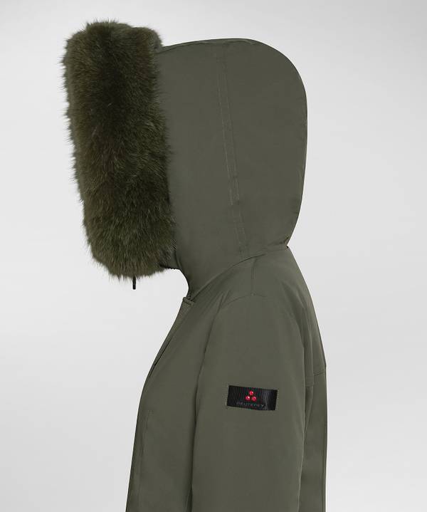 Peuterey Giacca Slim Con Pelliccia In Tono Colore Nuovo