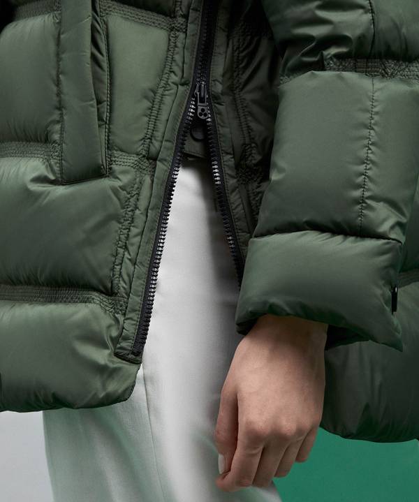 Peuterey Puffer Jacket Con Cappuccio Bordato In Pelliccia Qualità Garantita