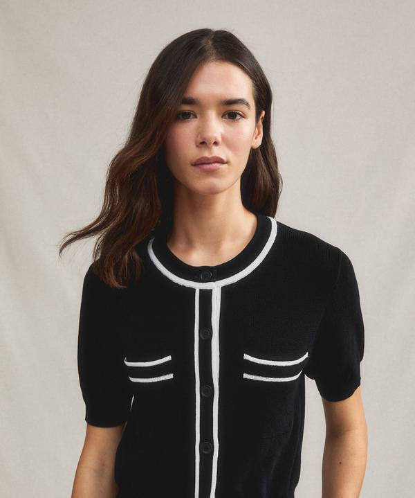 Peuterey Cardigan manica corta con tasche al petto Consegna Veloce