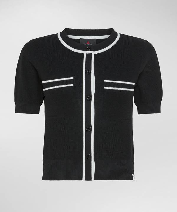 Peuterey Cardigan manica corta con tasche al petto Consegna Veloce