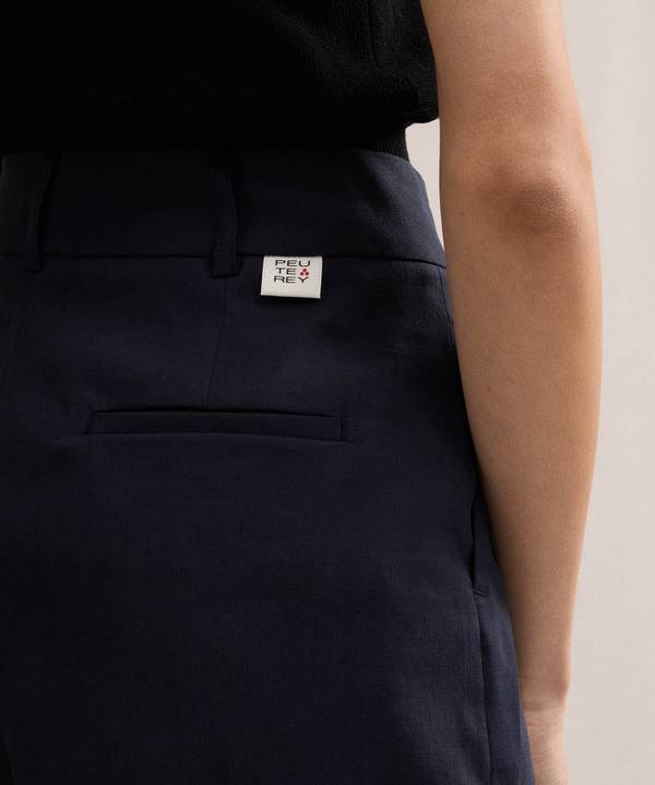 Peuterey Bermuda in lino Shopping Online