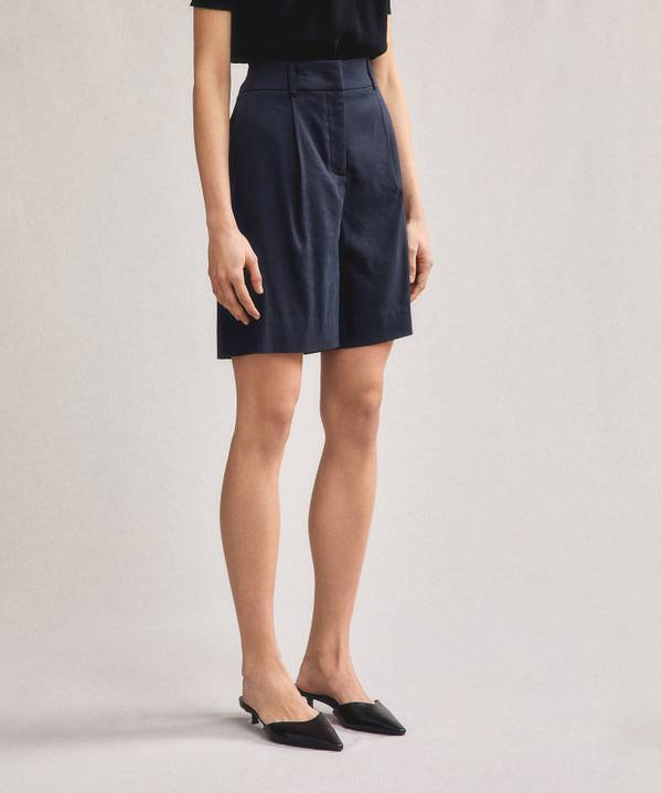 Peuterey Bermuda in lino Shopping Online