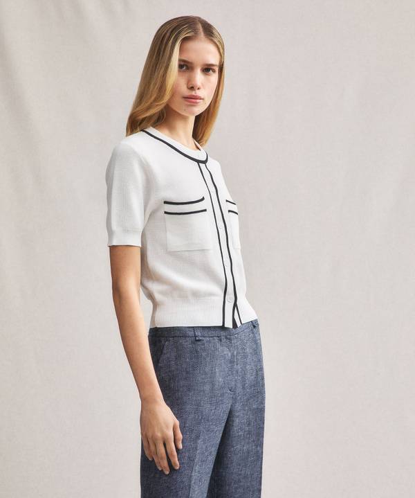 Peuterey Cardigan manica corta con tasche al petto Affare Del Giorno