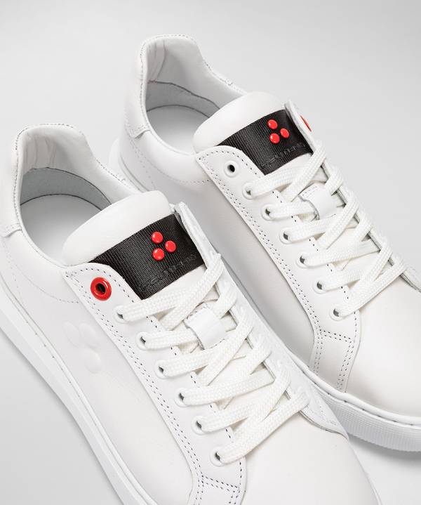 Peuterey Sneaker in pelle con logo goffrato Convenienza