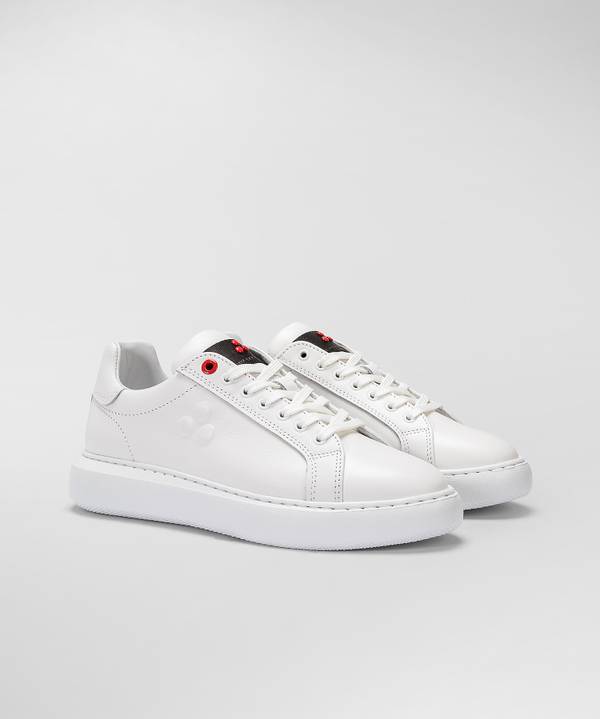 Peuterey Sneaker in pelle con logo goffrato Convenienza