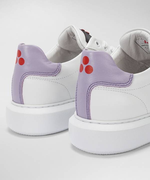 Peuterey Sneaker in pelle con logo goffrato Offerta