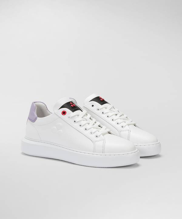 Peuterey Sneaker in pelle con logo goffrato Offerta