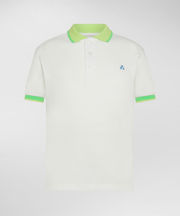 Peuterey Polo in piquet dettagli fluo Offerte