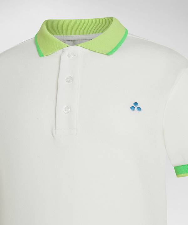 Peuterey Polo in piquet dettagli fluo Offerte