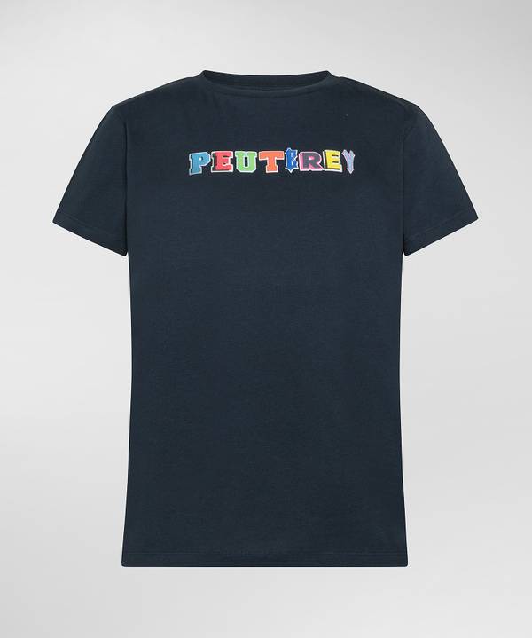 Peuterey T-shirt in cotone con stampa Hotsell