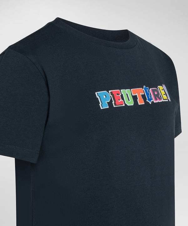 Peuterey T-shirt in cotone con stampa Hotsell