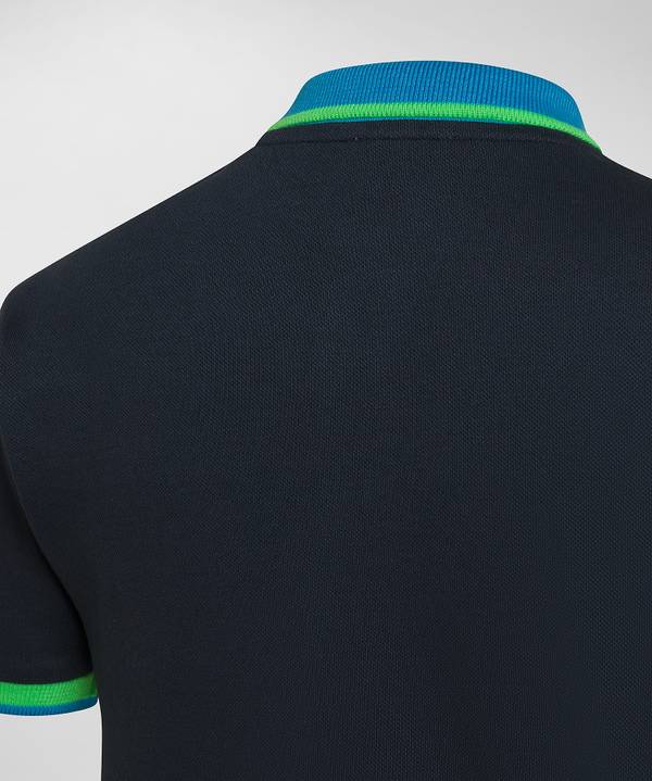 Peuterey Polo in piquet dettagli fluo Vendita Calda
