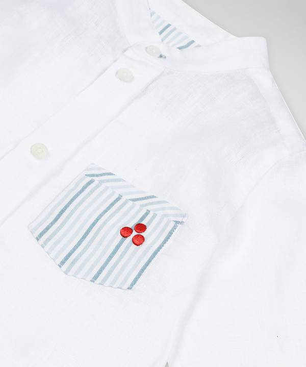 Peuterey Camicia con taschino fantasia rigata Prezzo Ridotto