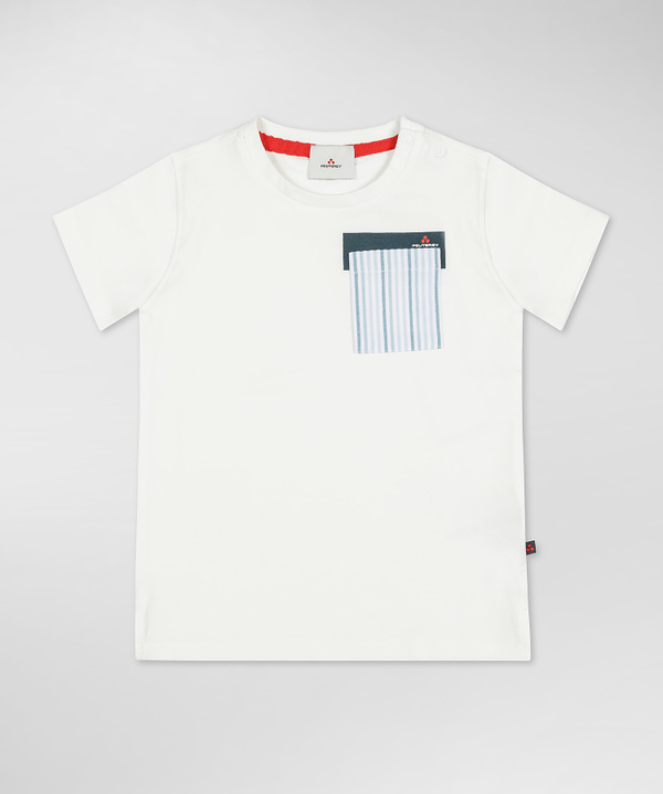 Peuterey T-shirt con taschino rigato Economico